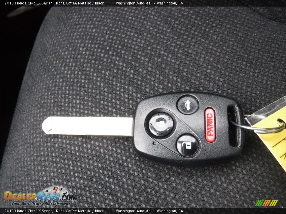 2013 Honda Civic LX Sedan Kona Coffee Metallic / Black Photo #23