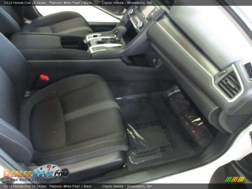 2019 Honda Civic LX Sedan Platinum White Pearl / Black Photo #17