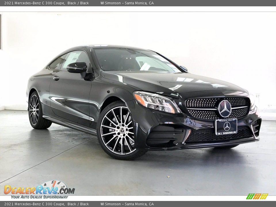 2021 Mercedes-Benz C 300 Coupe Black / Black Photo #12