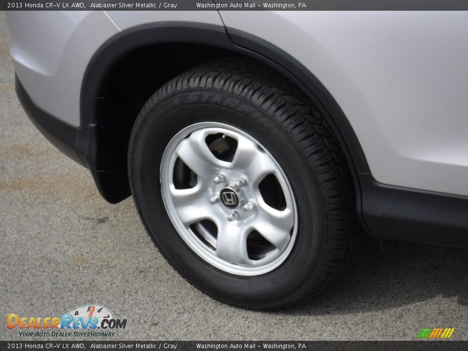 2013 Honda CR-V LX AWD Alabaster Silver Metallic / Gray Photo #3