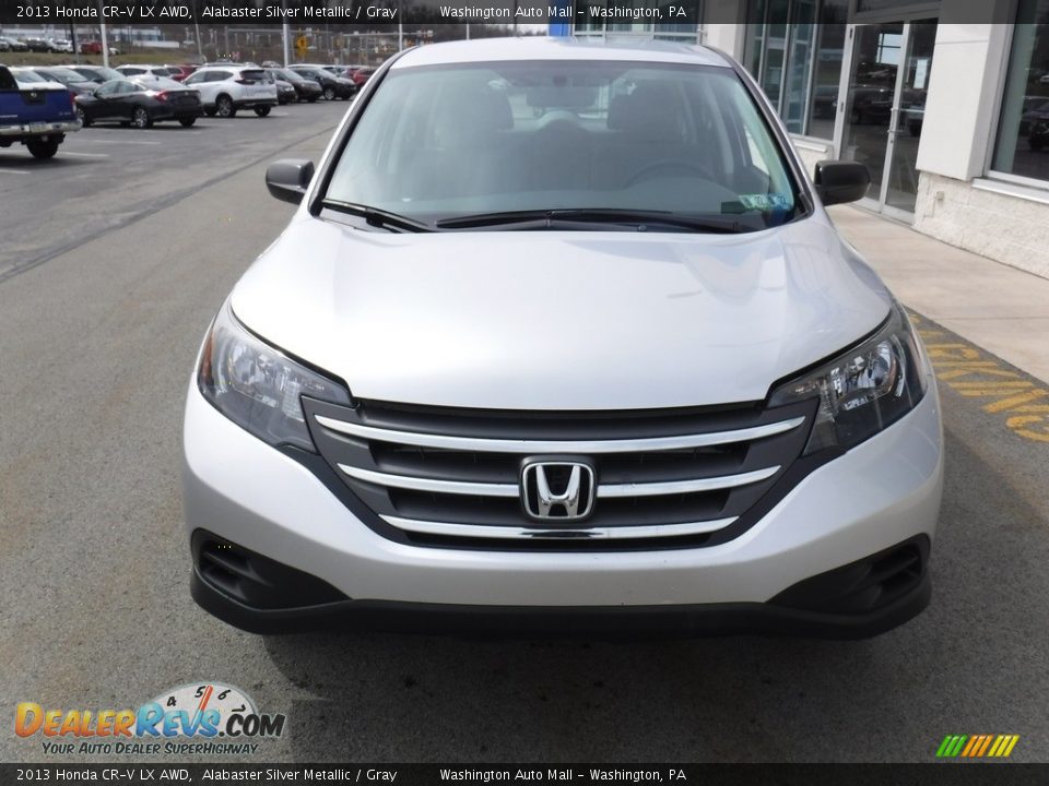 2013 Honda CR-V LX AWD Alabaster Silver Metallic / Gray Photo #4