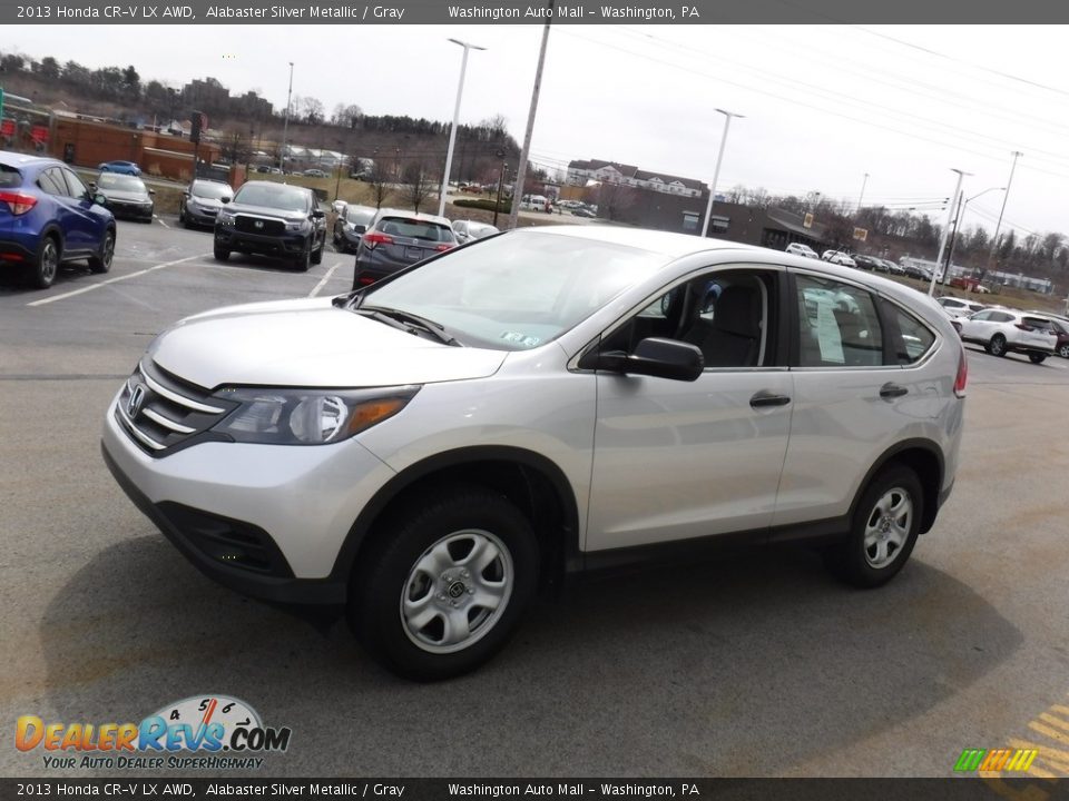 2013 Honda CR-V LX AWD Alabaster Silver Metallic / Gray Photo #5