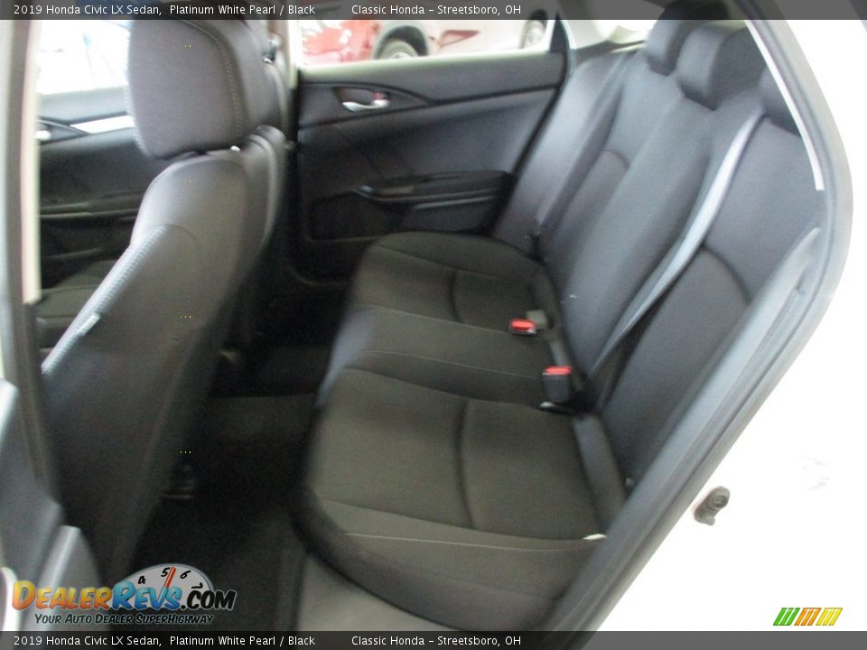 2019 Honda Civic LX Sedan Platinum White Pearl / Black Photo #24