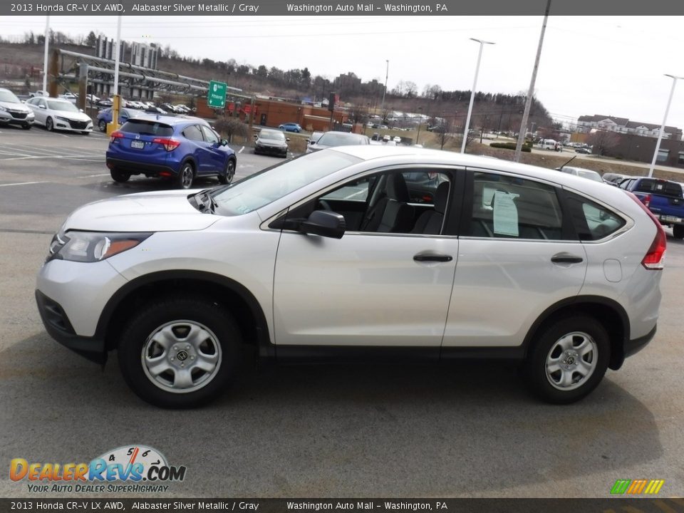 2013 Honda CR-V LX AWD Alabaster Silver Metallic / Gray Photo #6