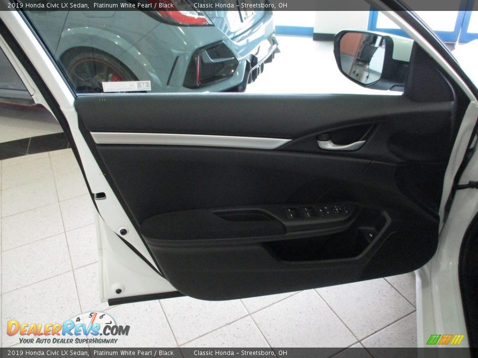 2019 Honda Civic LX Sedan Platinum White Pearl / Black Photo #25