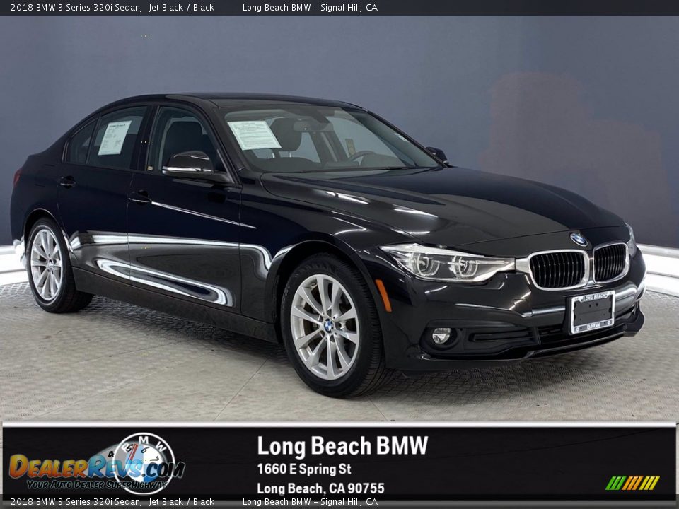 2018 BMW 3 Series 320i Sedan Jet Black / Black Photo #1