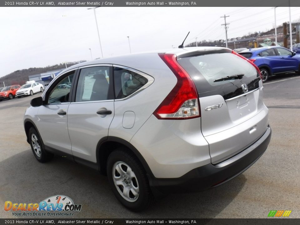 2013 Honda CR-V LX AWD Alabaster Silver Metallic / Gray Photo #7