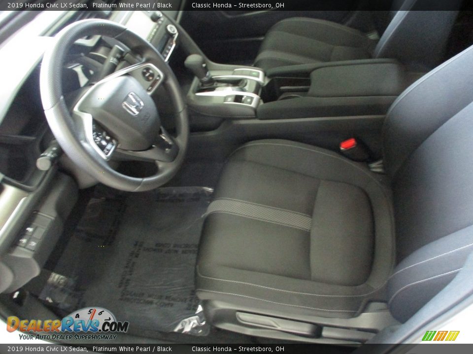 2019 Honda Civic LX Sedan Platinum White Pearl / Black Photo #26