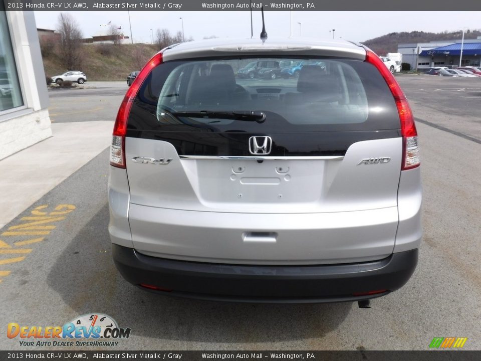 2013 Honda CR-V LX AWD Alabaster Silver Metallic / Gray Photo #8