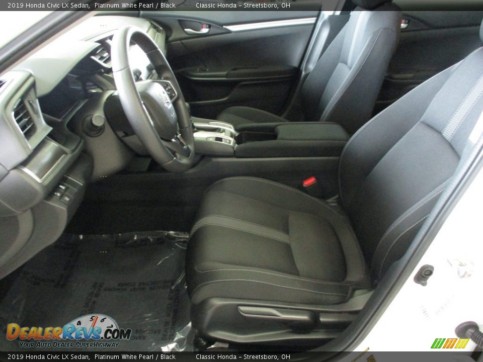 2019 Honda Civic LX Sedan Platinum White Pearl / Black Photo #27