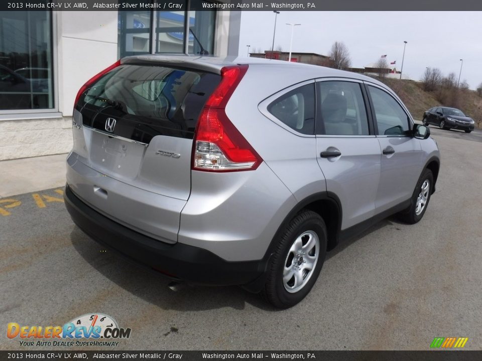 2013 Honda CR-V LX AWD Alabaster Silver Metallic / Gray Photo #9