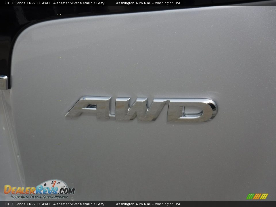 2013 Honda CR-V LX AWD Alabaster Silver Metallic / Gray Photo #10