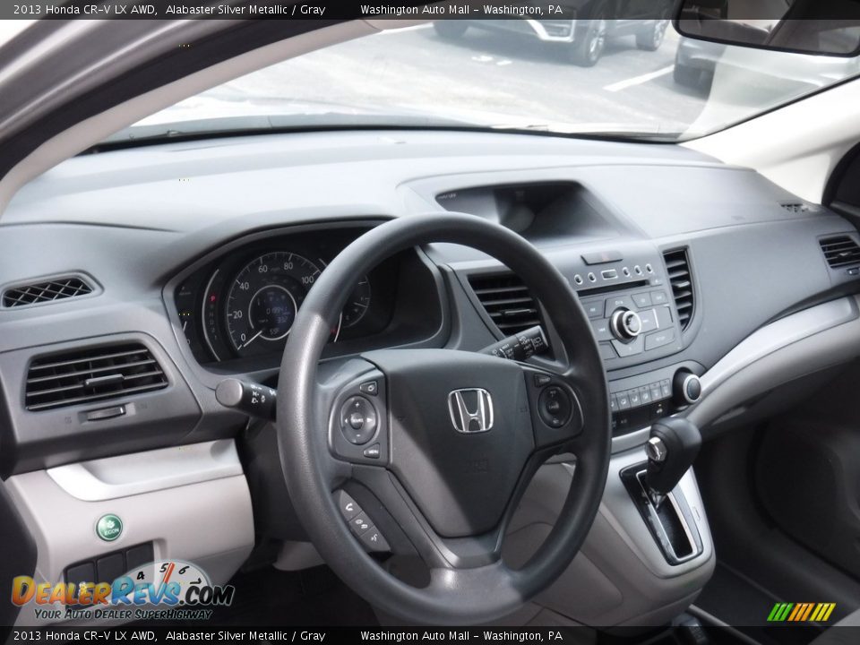 2013 Honda CR-V LX AWD Alabaster Silver Metallic / Gray Photo #11