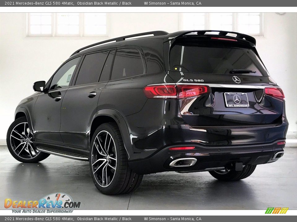 2021 Mercedes-Benz GLS 580 4Matic Obsidian Black Metallic / Black Photo #2