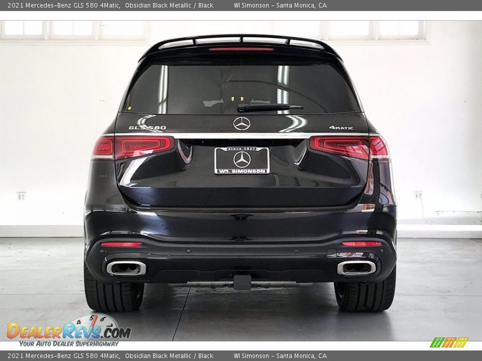 2021 Mercedes-Benz GLS 580 4Matic Obsidian Black Metallic / Black Photo #3