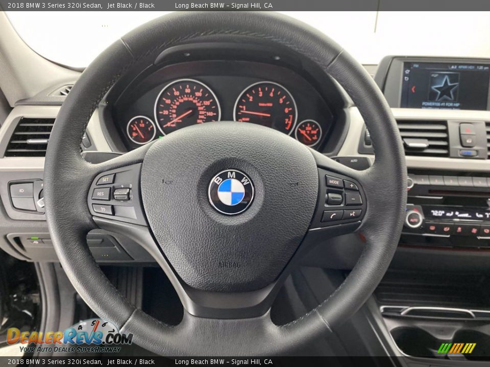 2018 BMW 3 Series 320i Sedan Jet Black / Black Photo #18