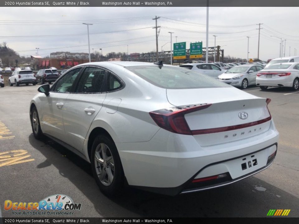 2020 Hyundai Sonata SE Quartz White / Black Photo #3