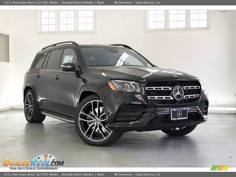 2021 Mercedes-Benz GLS 580 4Matic Obsidian Black Metallic / Black Photo #12