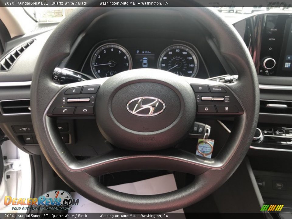 2020 Hyundai Sonata SE Quartz White / Black Photo #10