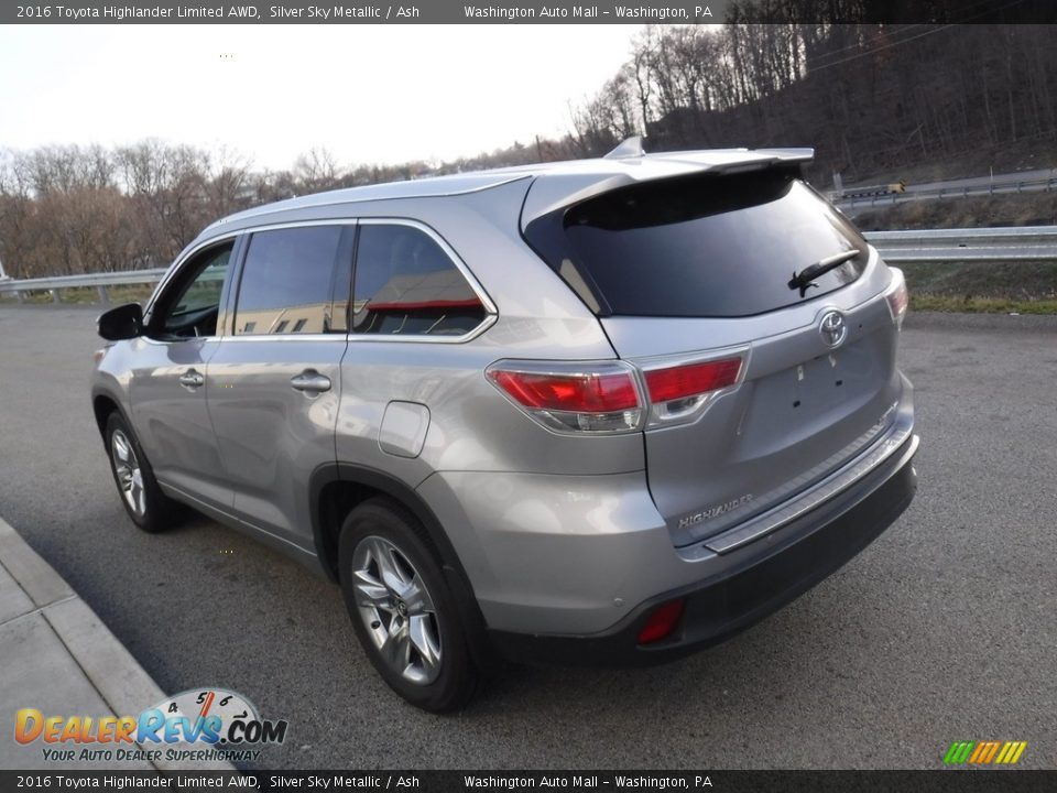 2016 Toyota Highlander Limited AWD Silver Sky Metallic / Ash Photo #14