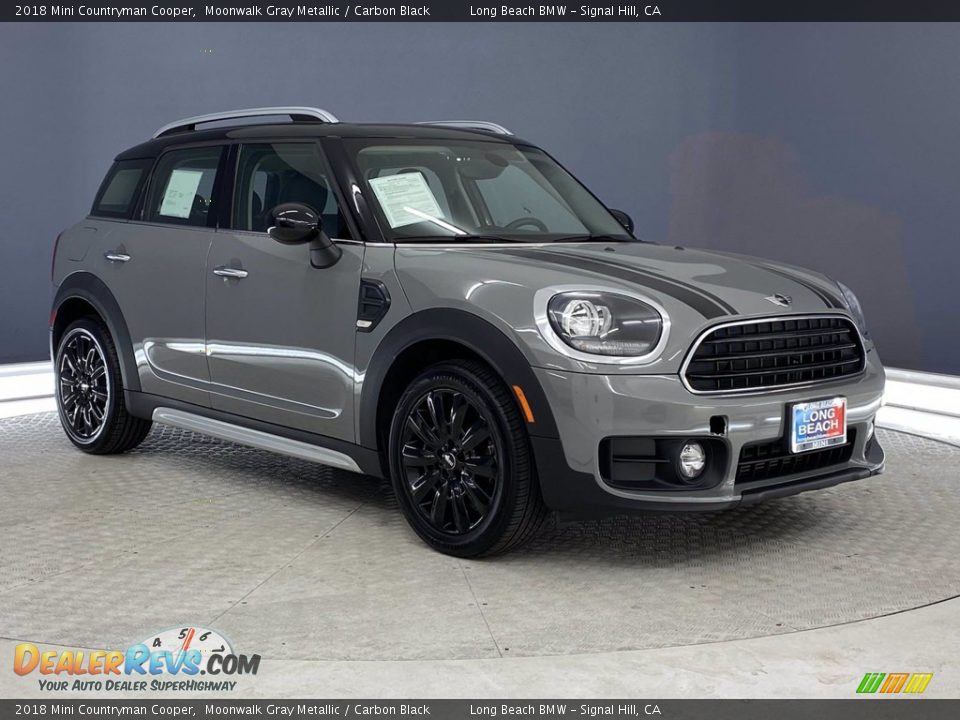 2018 Mini Countryman Cooper Moonwalk Gray Metallic / Carbon Black Photo #36