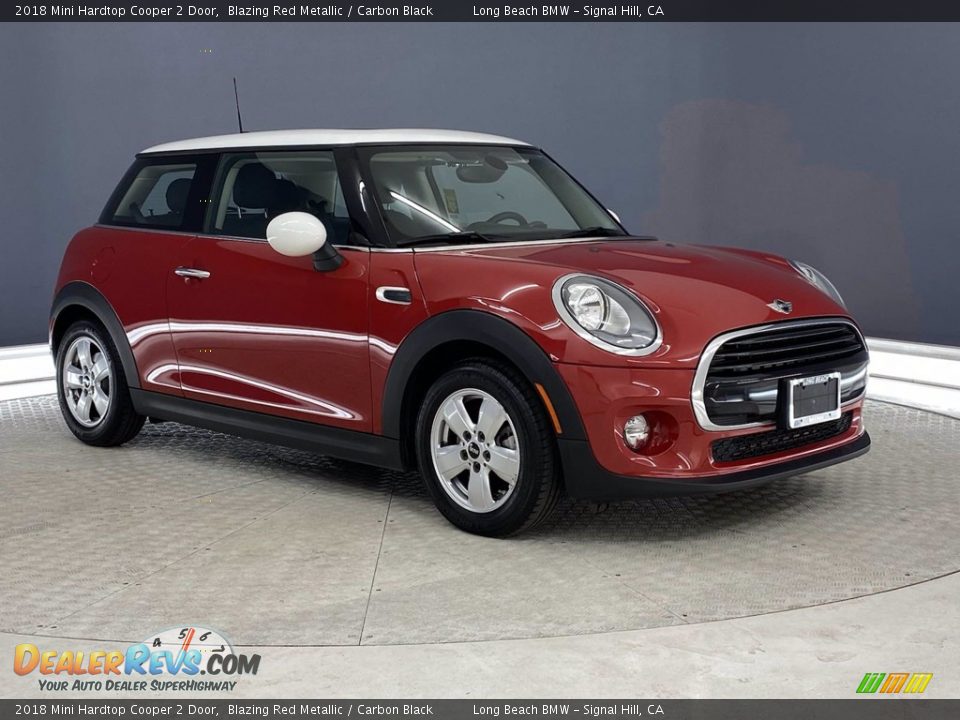 2018 Mini Hardtop Cooper 2 Door Blazing Red Metallic / Carbon Black Photo #1