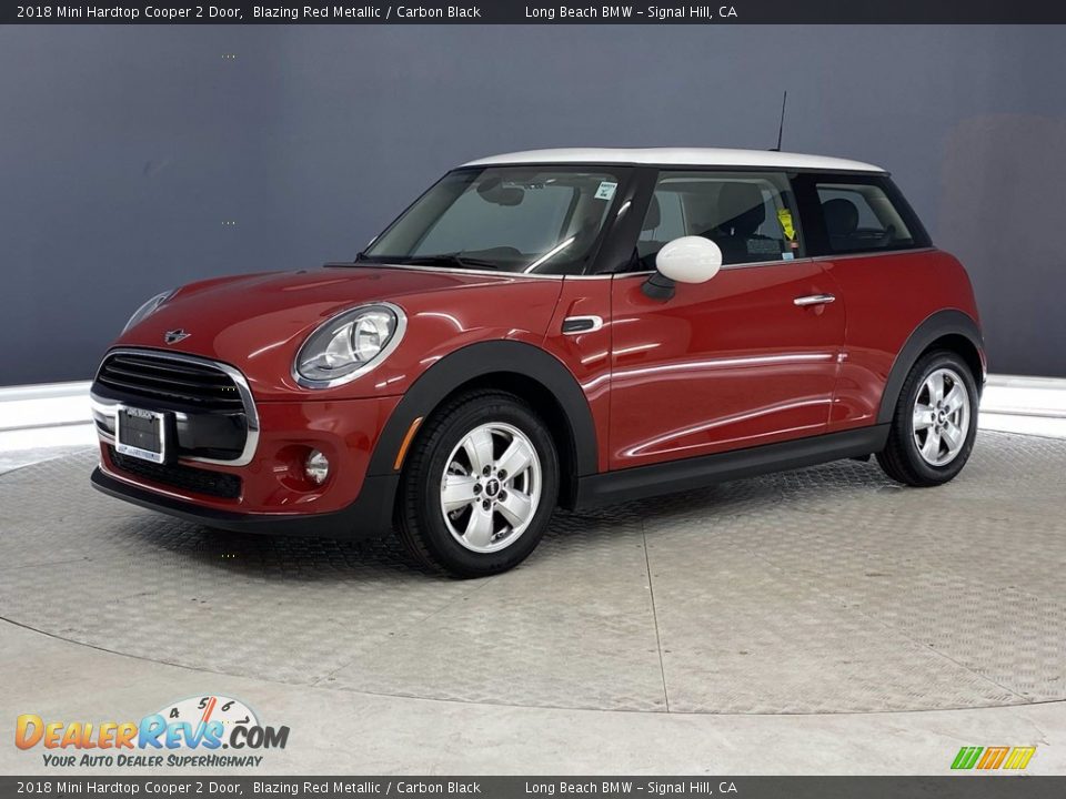 2018 Mini Hardtop Cooper 2 Door Blazing Red Metallic / Carbon Black Photo #3