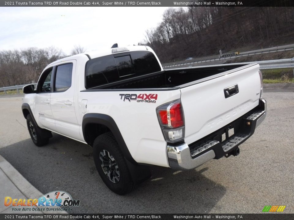 2021 Toyota Tacoma TRD Off Road Double Cab 4x4 Super White / TRD Cement/Black Photo #15