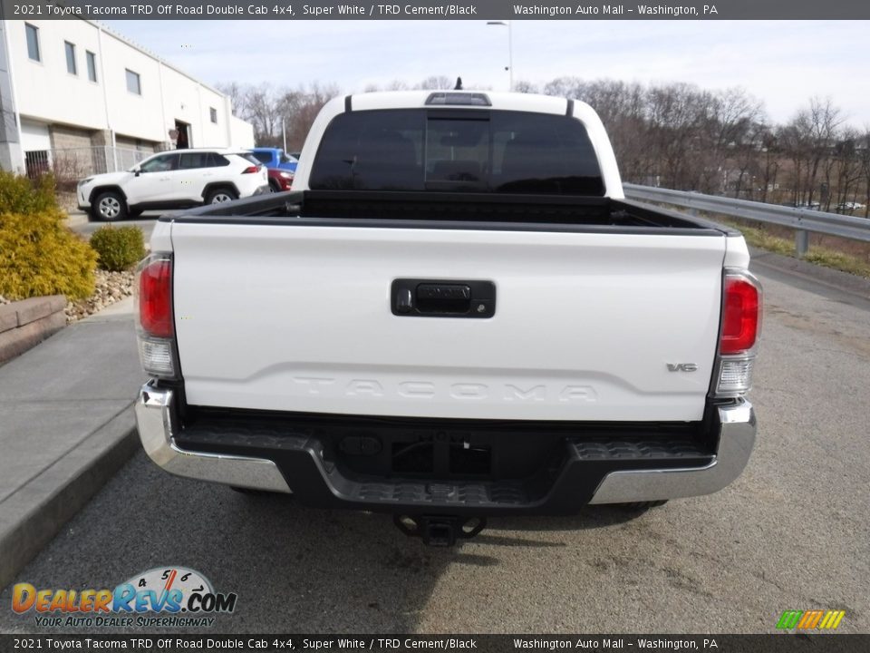 2021 Toyota Tacoma TRD Off Road Double Cab 4x4 Super White / TRD Cement/Black Photo #16