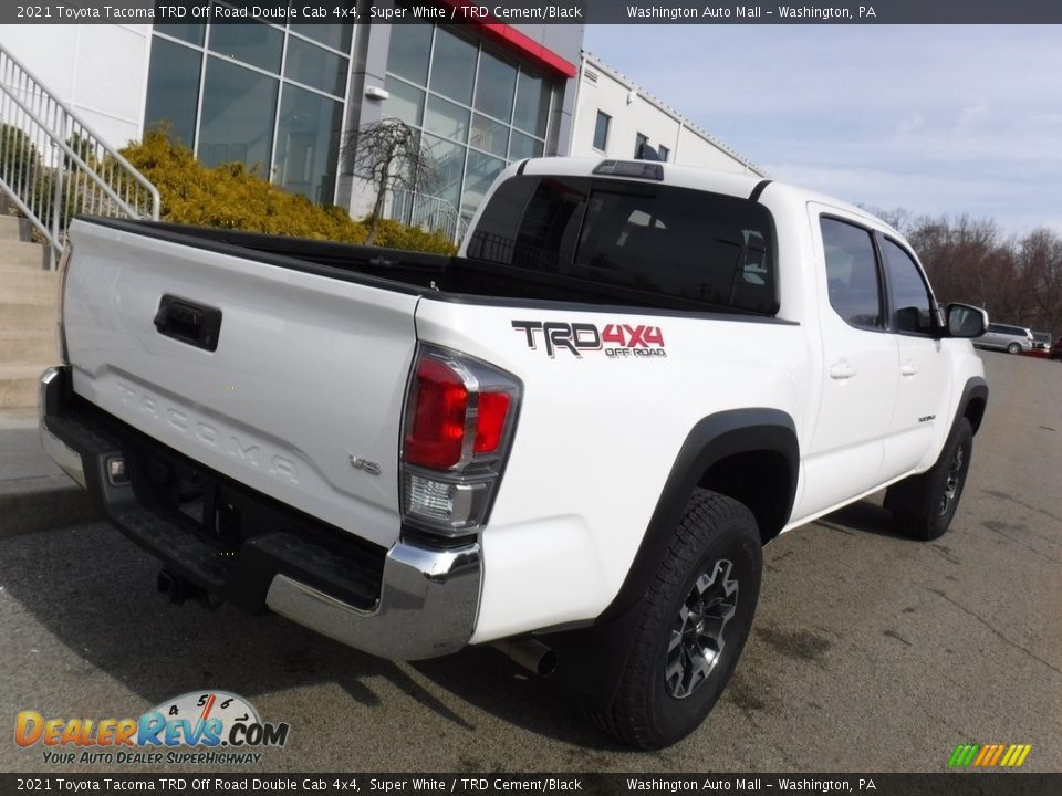 2021 Toyota Tacoma TRD Off Road Double Cab 4x4 Super White / TRD Cement/Black Photo #17