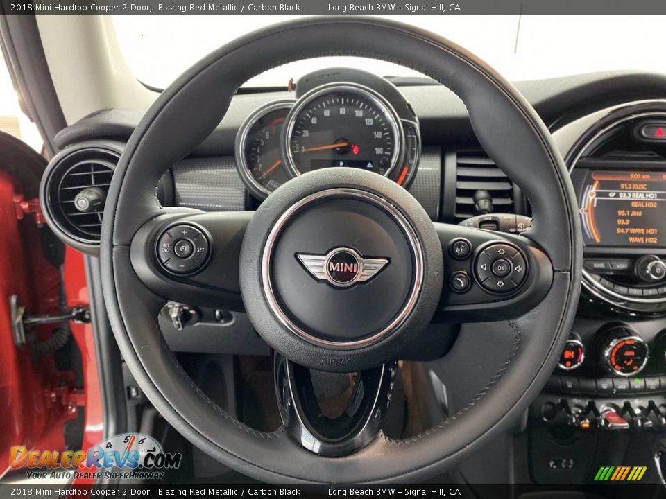 2018 Mini Hardtop Cooper 2 Door Blazing Red Metallic / Carbon Black Photo #18