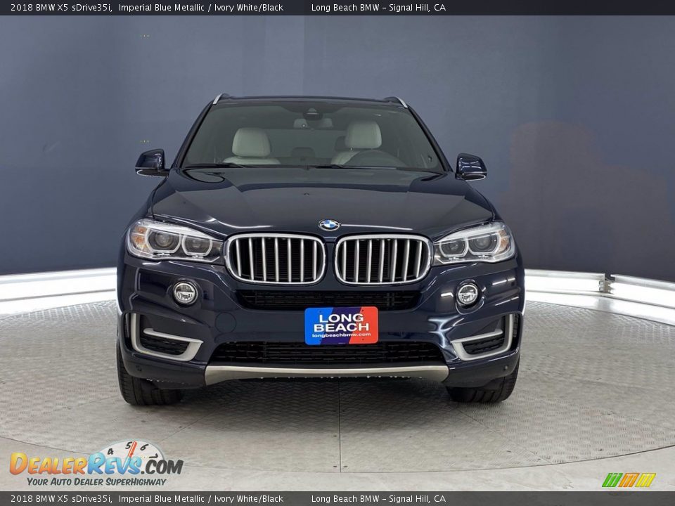 2018 BMW X5 sDrive35i Imperial Blue Metallic / Ivory White/Black Photo #2