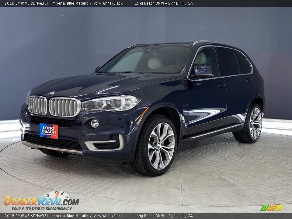 2018 BMW X5 sDrive35i Imperial Blue Metallic / Ivory White/Black Photo #3