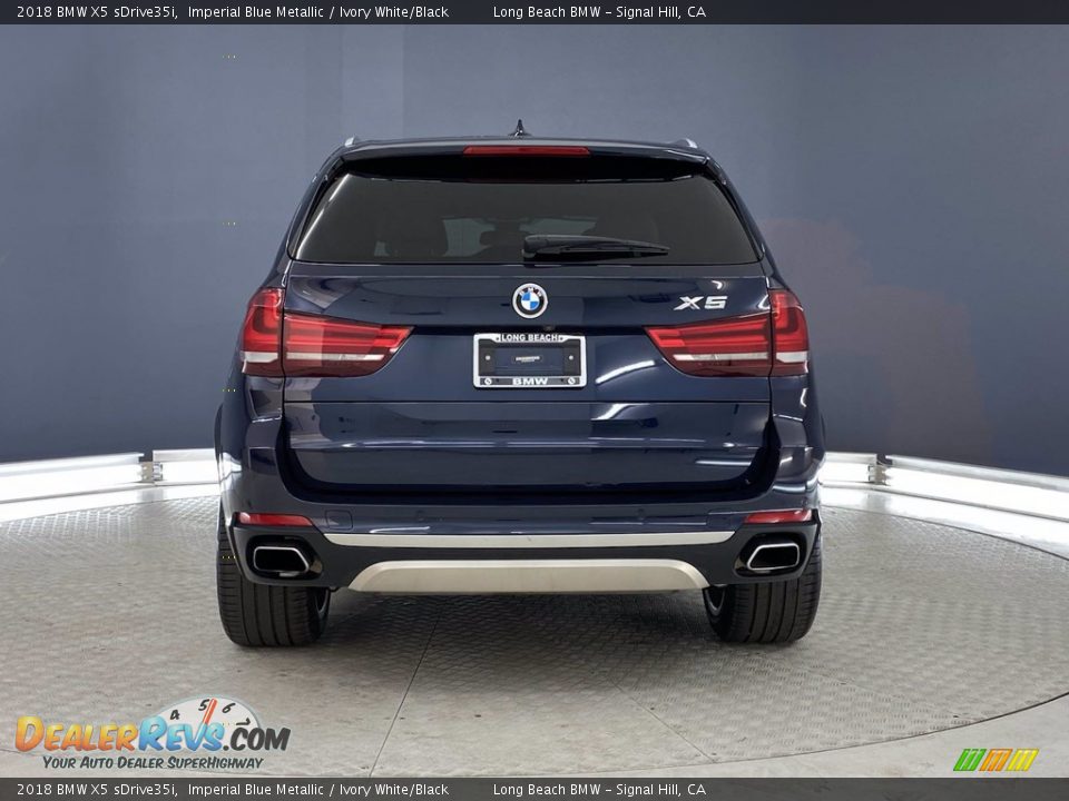 2018 BMW X5 sDrive35i Imperial Blue Metallic / Ivory White/Black Photo #4