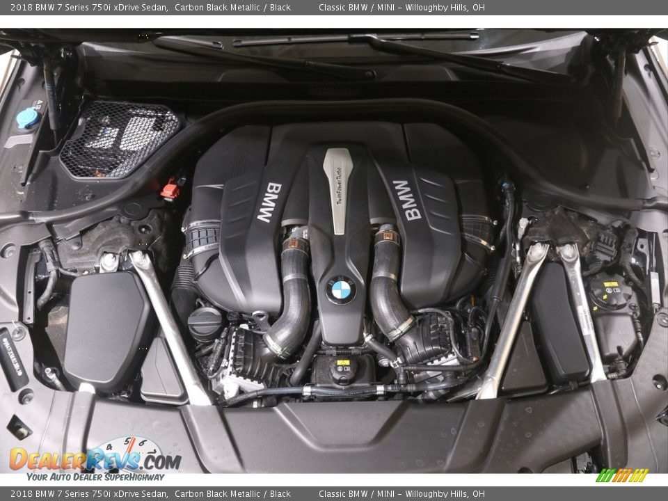 2018 BMW 7 Series 750i xDrive Sedan Carbon Black Metallic / Black Photo #26