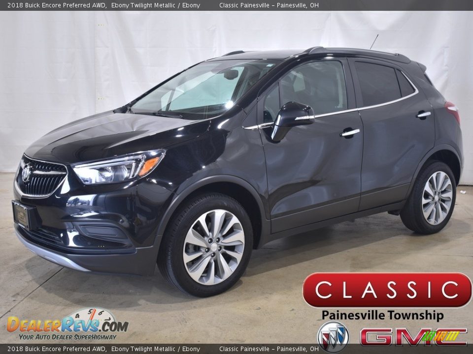 2018 Buick Encore Preferred AWD Ebony Twilight Metallic / Ebony Photo #1