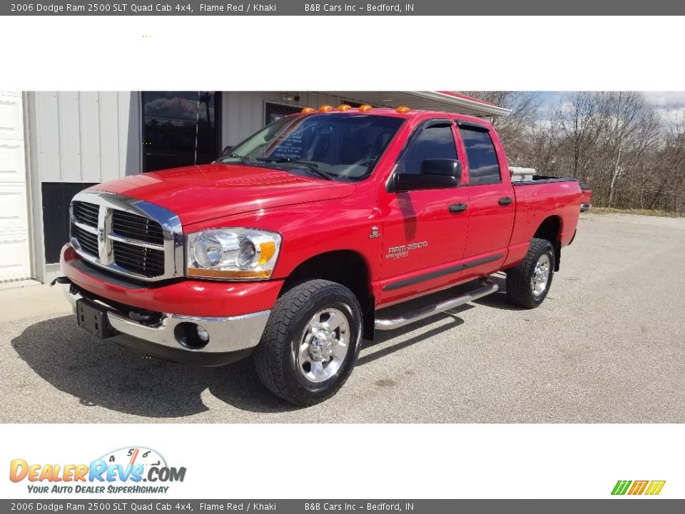 2006 Dodge Ram 2500 SLT Quad Cab 4x4 Flame Red / Khaki Photo #1