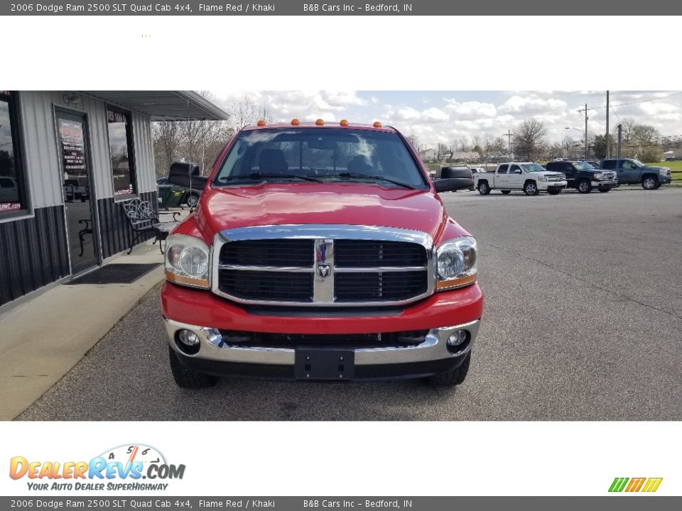 2006 Dodge Ram 2500 SLT Quad Cab 4x4 Flame Red / Khaki Photo #9