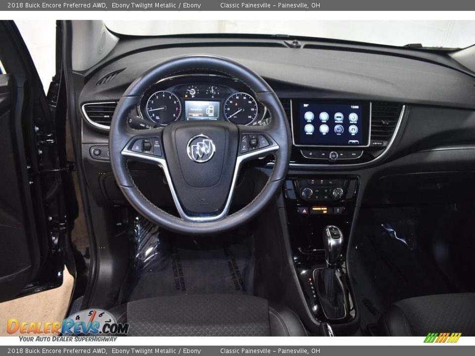 2018 Buick Encore Preferred AWD Ebony Twilight Metallic / Ebony Photo #12