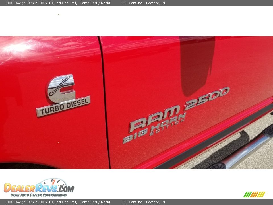 2006 Dodge Ram 2500 SLT Quad Cab 4x4 Flame Red / Khaki Photo #14