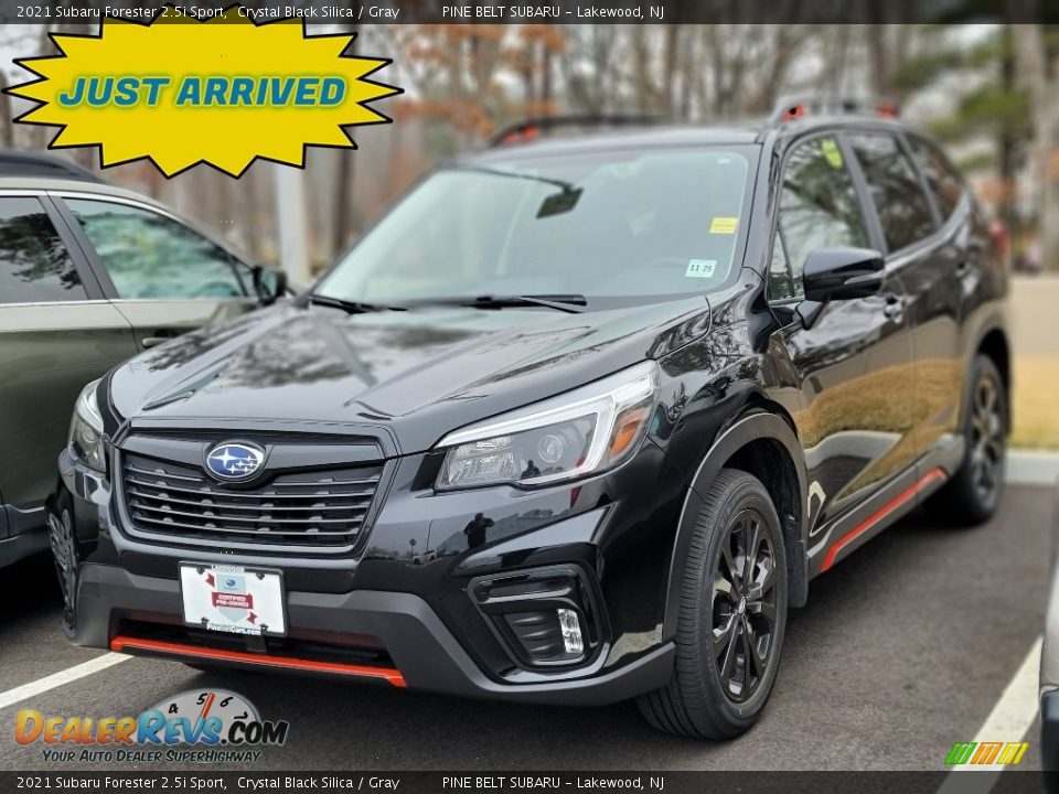 2021 Subaru Forester 2.5i Sport Crystal Black Silica / Gray Photo #1