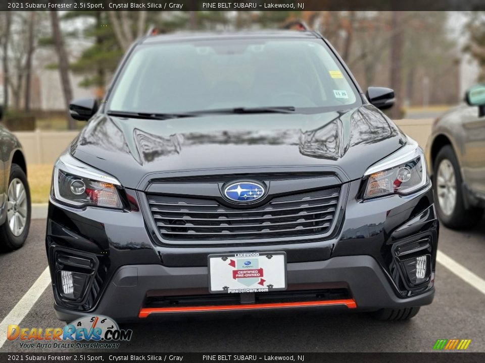 2021 Subaru Forester 2.5i Sport Crystal Black Silica / Gray Photo #2
