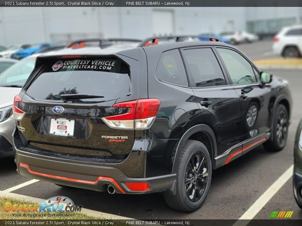 2021 Subaru Forester 2.5i Sport Crystal Black Silica / Gray Photo #3