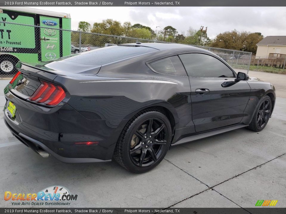 2019 Ford Mustang EcoBoost Fastback Shadow Black / Ebony Photo #3