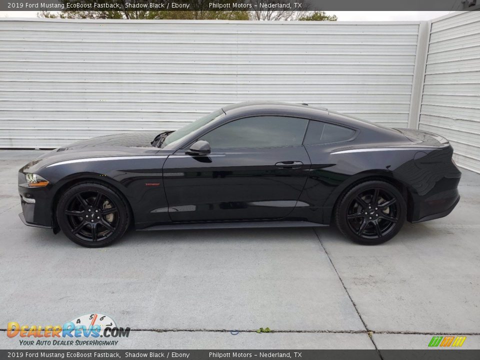 2019 Ford Mustang EcoBoost Fastback Shadow Black / Ebony Photo #6