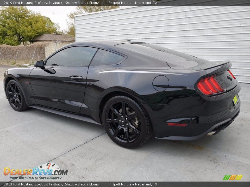 2019 Ford Mustang EcoBoost Fastback Shadow Black / Ebony Photo #10