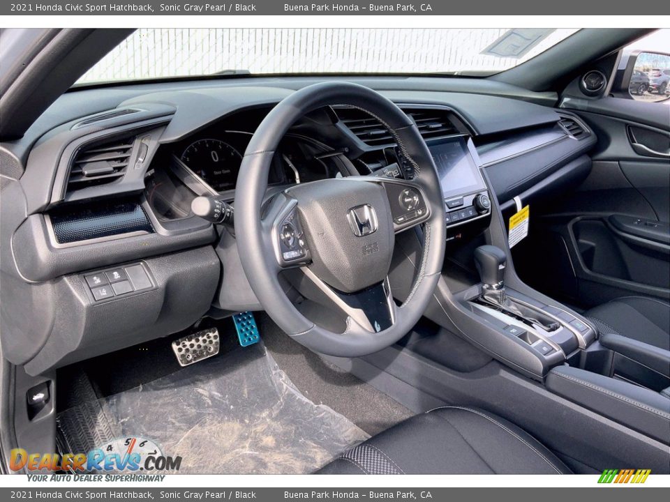 2021 Honda Civic Sport Hatchback Sonic Gray Pearl / Black Photo #6