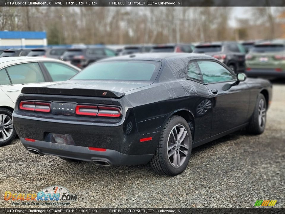 2019 Dodge Challenger SXT AWD Pitch Black / Black Photo #3