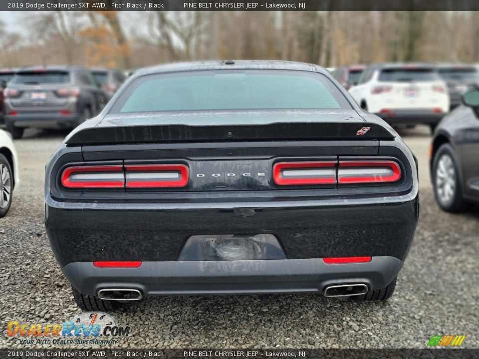 2019 Dodge Challenger SXT AWD Pitch Black / Black Photo #4