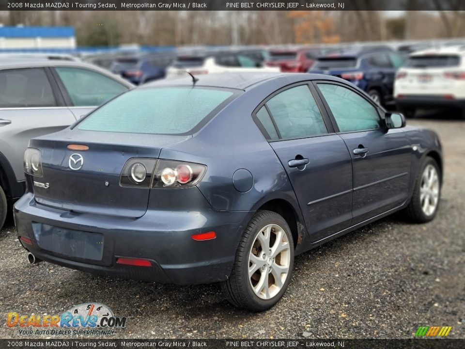 2008 Mazda MAZDA3 i Touring Sedan Metropolitan Gray Mica / Black Photo #3